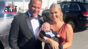 Karoline Leavitt with husband Nicholas Riccio, showing the couple's 32-year age gap.
